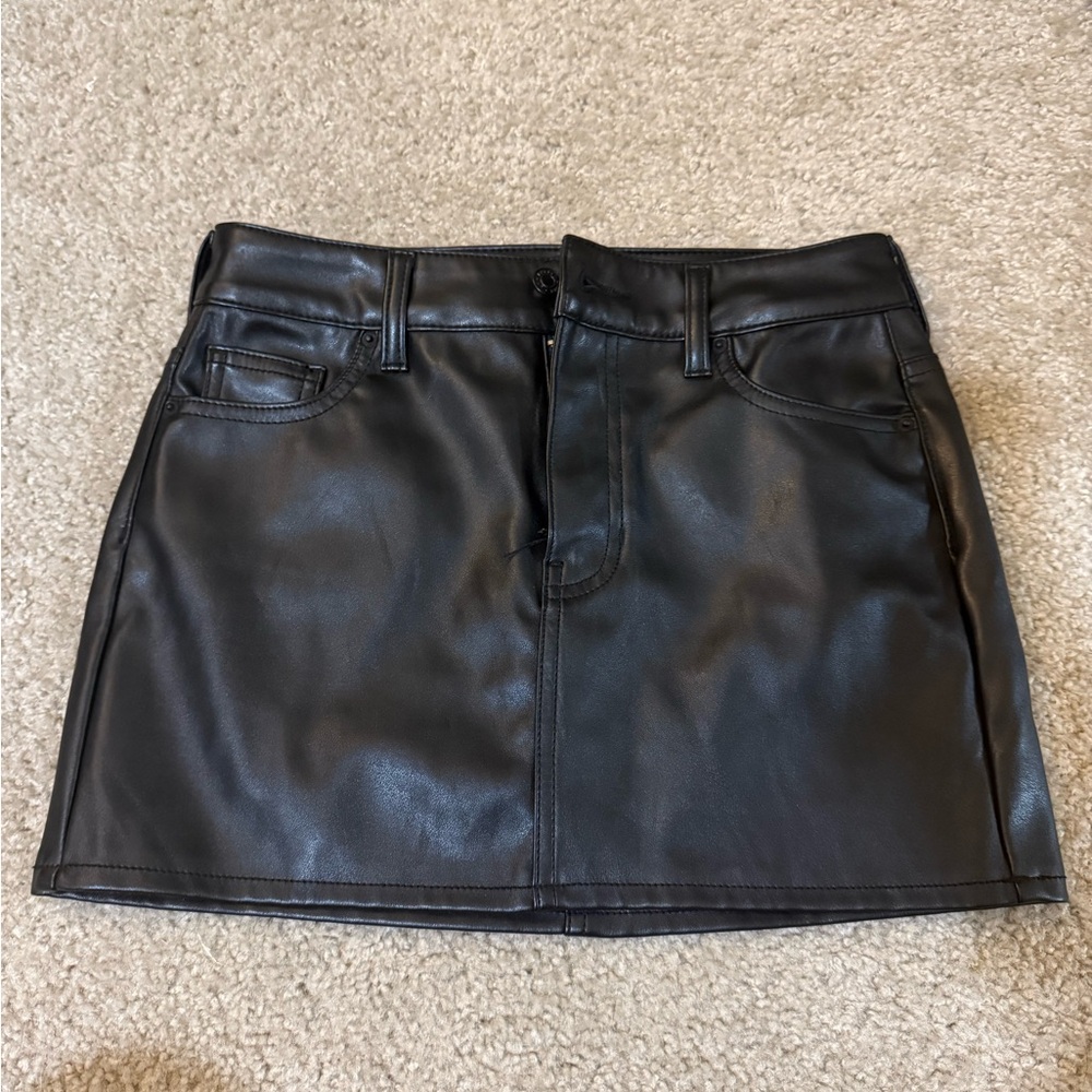 Black mini skirt